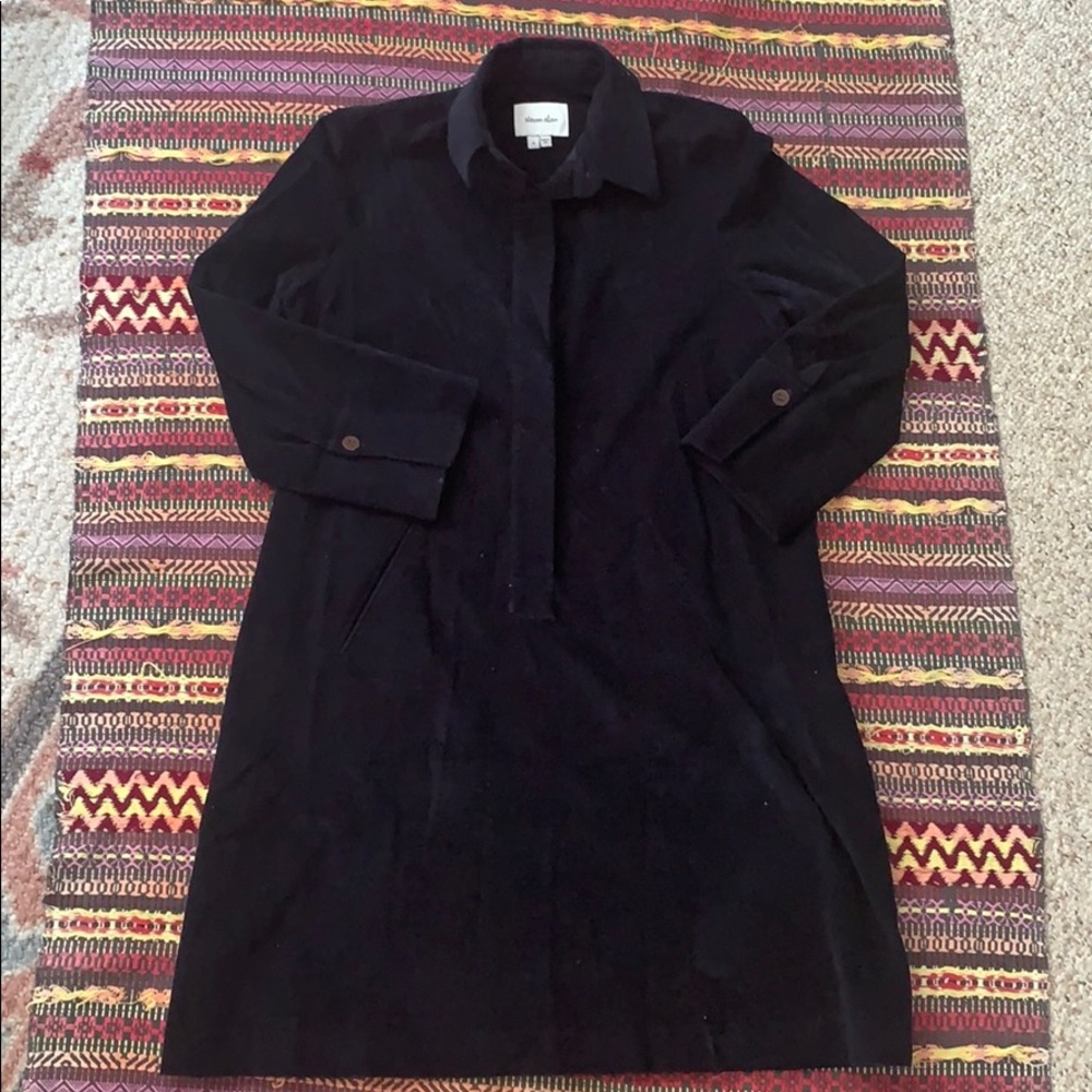Steven Alan Velvet Shirt Dress